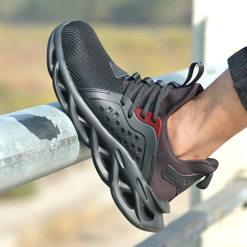 BIMUDUIYU стальной носок Кепка для мужчин летние дышащие ботинки рабочие защита от