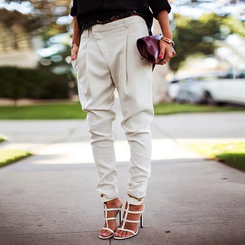 

High Waist Pants Loose Joggers Women Pants Streetwear Punk Black Cargo Pants Women Capris Trousers