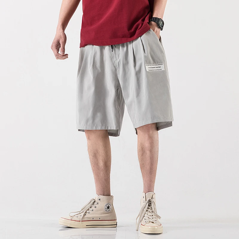 

Beach Shorts Men Summer Casual Shorts Loose Straight Comfortable Drawstring Casual Hip Hop Homme Mens Short Pants Streetwear