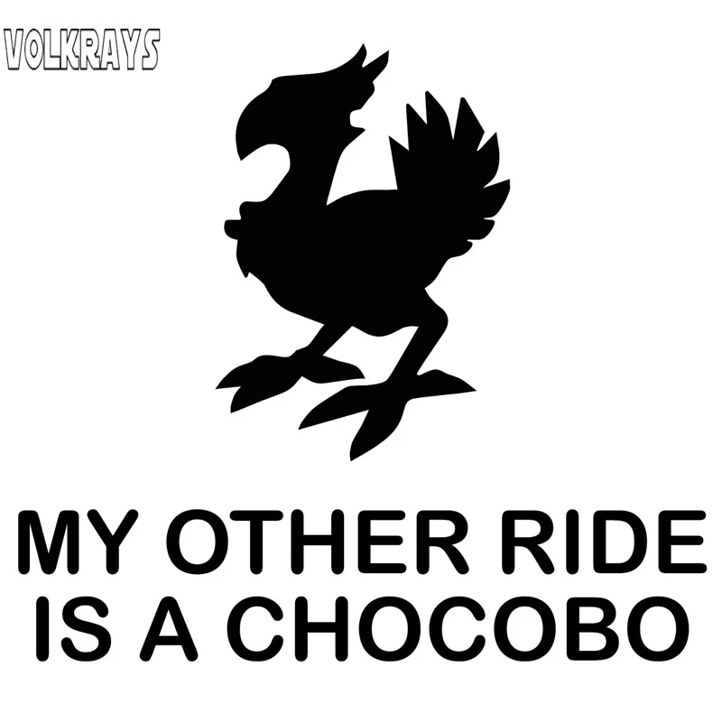 Volkrays индивидуальная Автомобильная наклейка мой другой езды Chocobo аксессуары