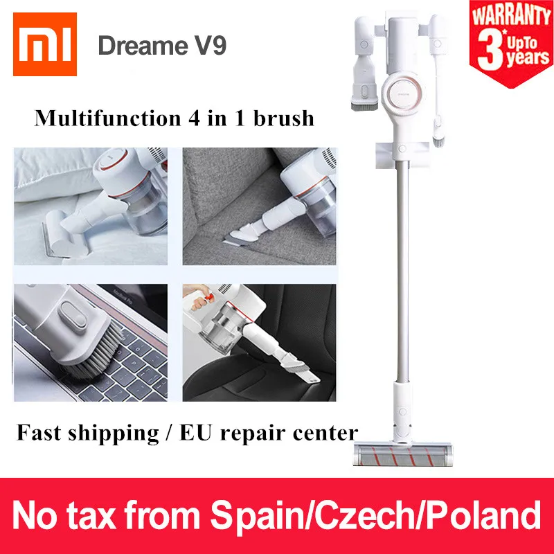 Dreame V9 Xiaomi Dreame V9 пылесос ручной Беспроводной Циклон беспроводные липкий очиститель развертки пылесборник для дома автомобиля 20000Pa - Цвет: Dreame V9