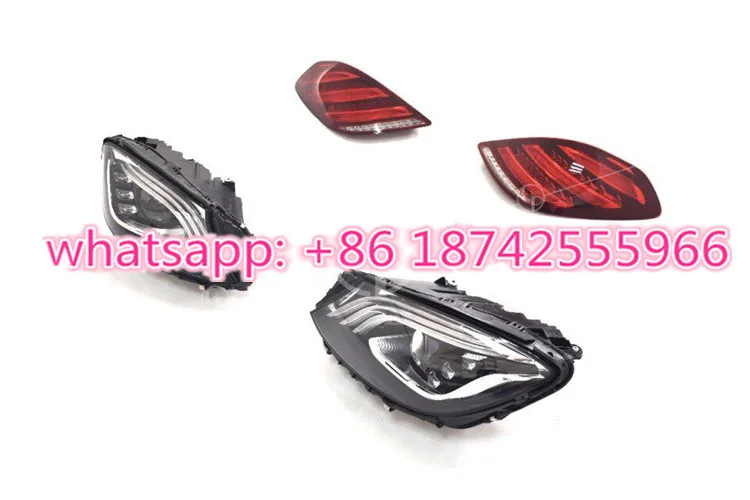 Высокое качество S class w222 S63 S65 налобного фонаря и tailights для W222 S320 S400 S500 S600 S63 s65 светодиодный фары plug and play