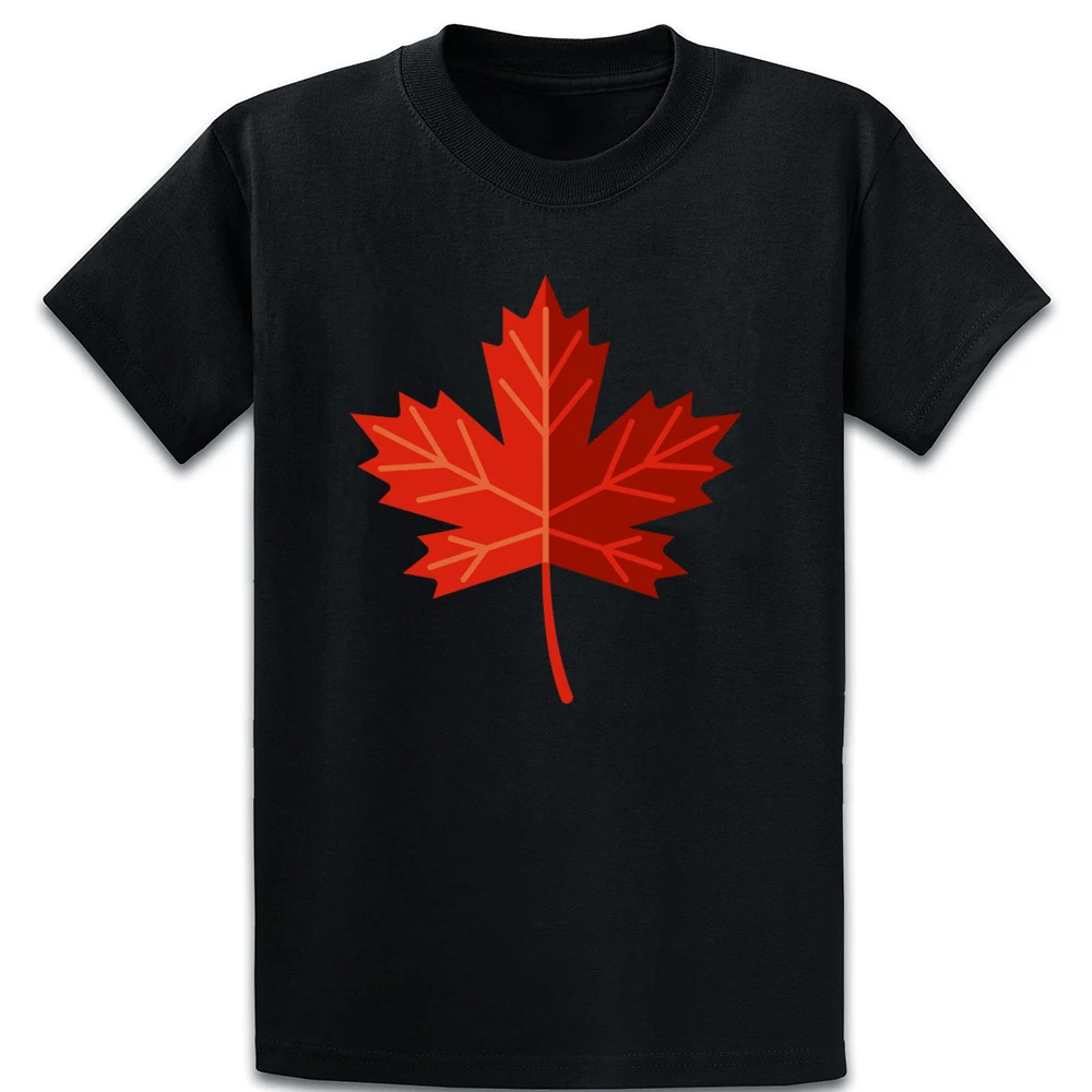 Канадский кленовый лист футболка Новинка Настроить дышащая короткий рукав