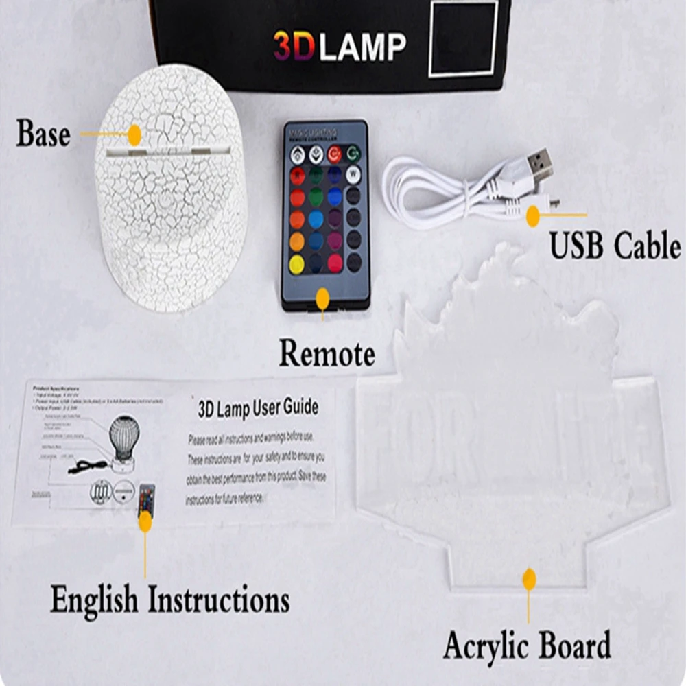 

3D LED Night Light Fighter F22 Jets Helicopter 16 Colors Change Remote Control Table Lamps Toy Gifts For Kids Home Decoration