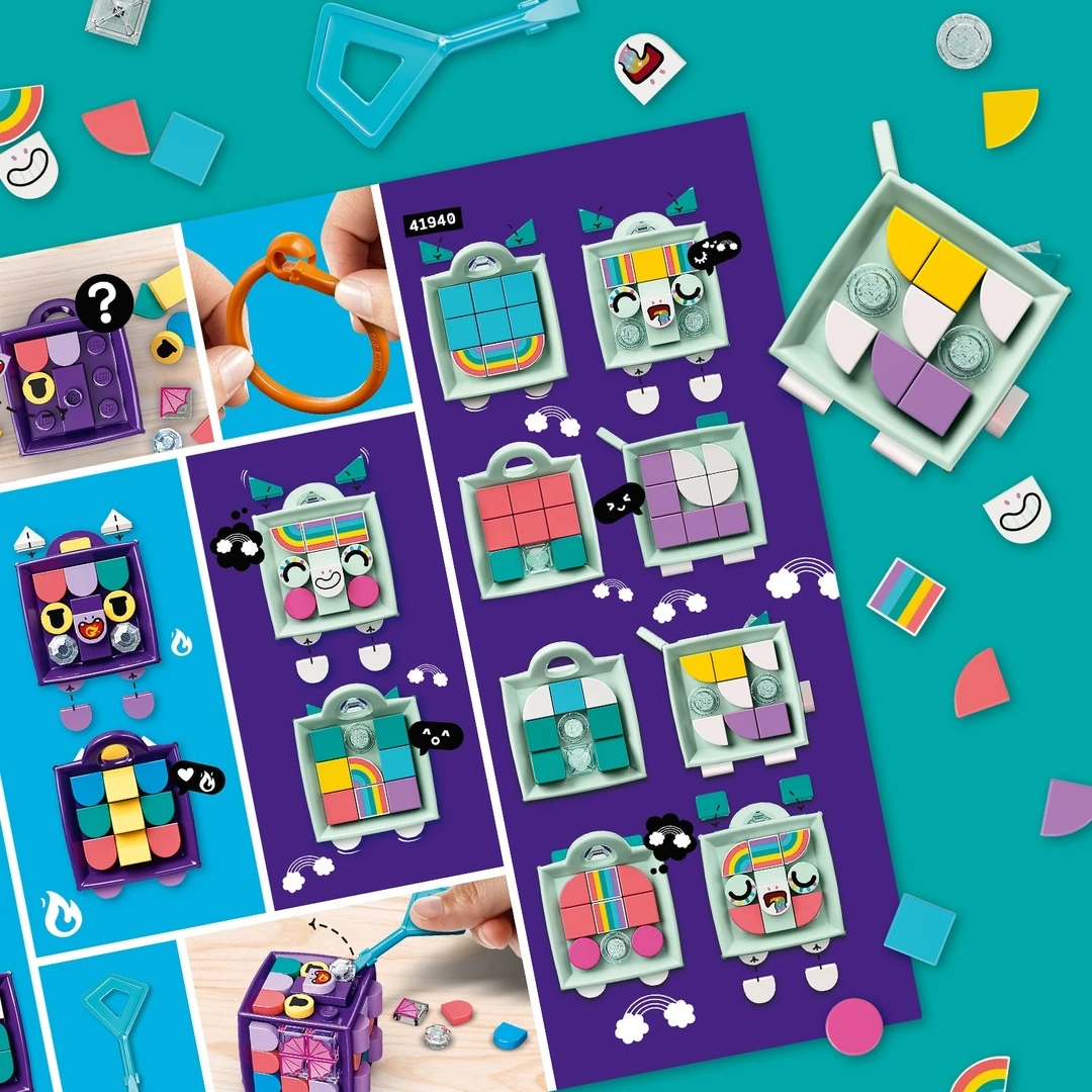 Конструктор LEGO DOTS 41940 Брелок для сумки Единорог | Игрушки и хобби