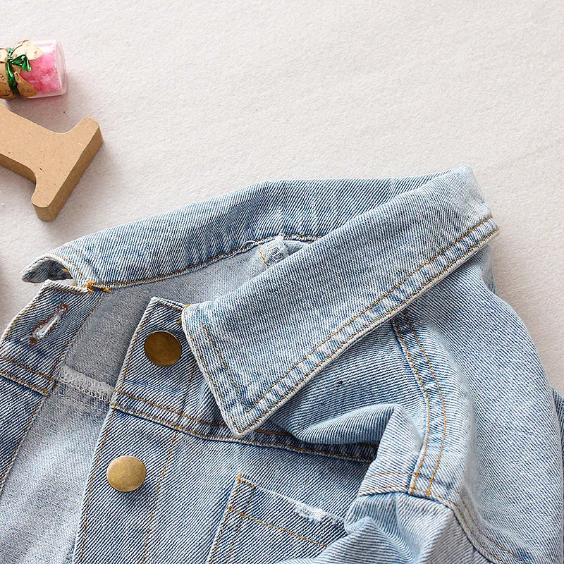 Джинсовая куртка Детское модное Ковбойское пальто Одежда для отдыха мальчиков и