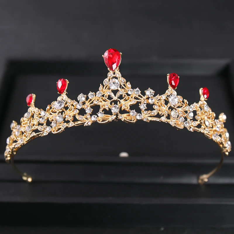 Тиары и короны в барочном стиле хрусталя для невесты роскошные диадемы из