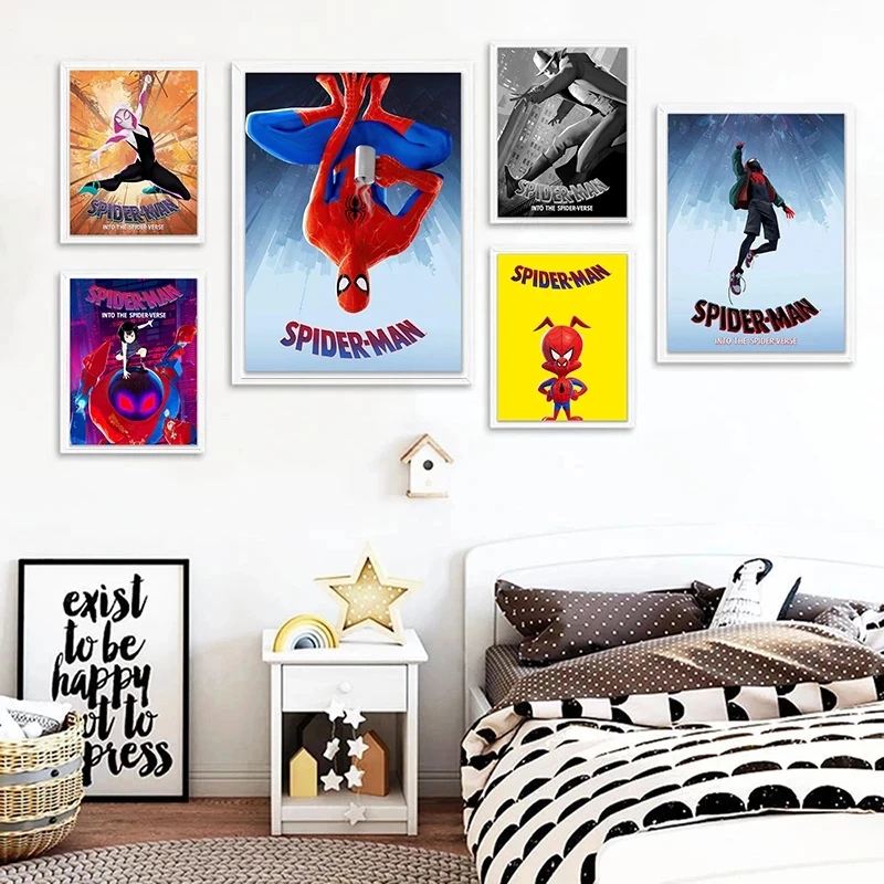 Картина на холсте искусство стену HD печать Marvel Человек-паук домашний декор