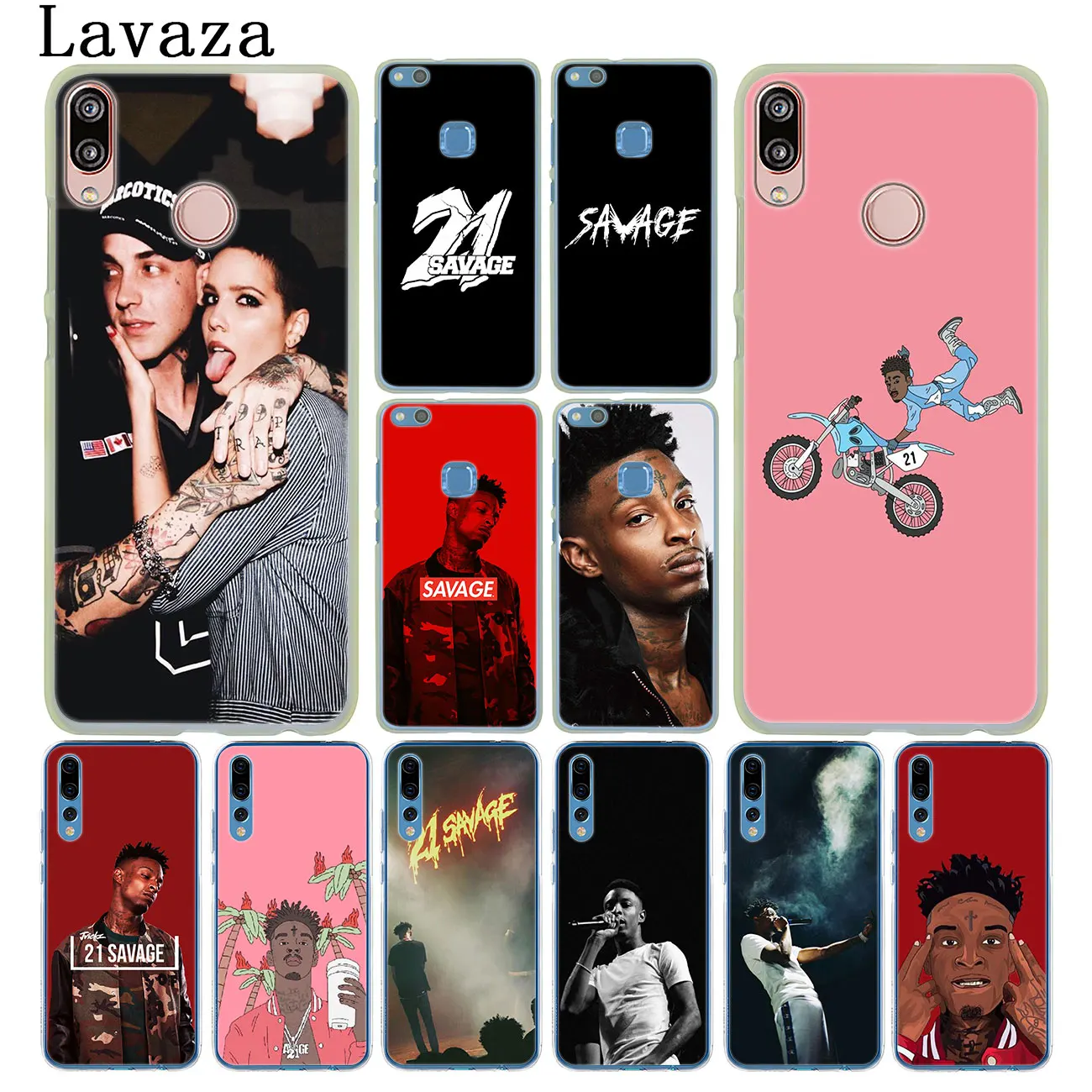 Lavaza поп 21 Savage чехол для телефона huawei Y9 Y6 Y7 Prime 2018 2019 Honor 20 8C 8X8 9 9X10 Lite 7C 7X 7A Pro|Бамперы| |