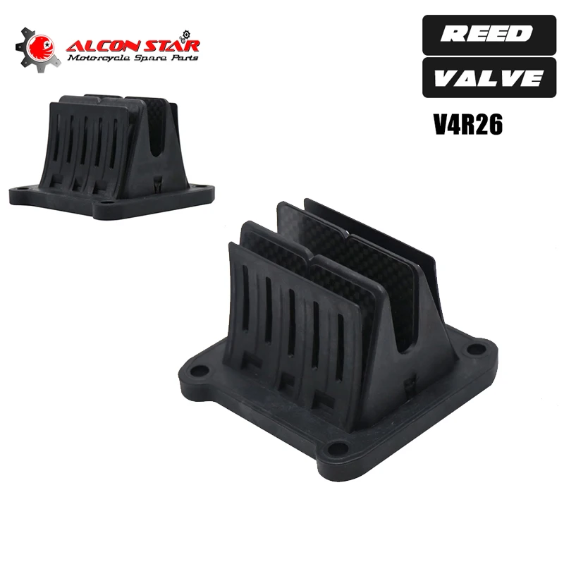 

Alconstar Valve For V4R26 2017-18 SX 125-300 Reed Cage/Block With Carbon Fiber Petals V4R26 For Husqvarna 125-300