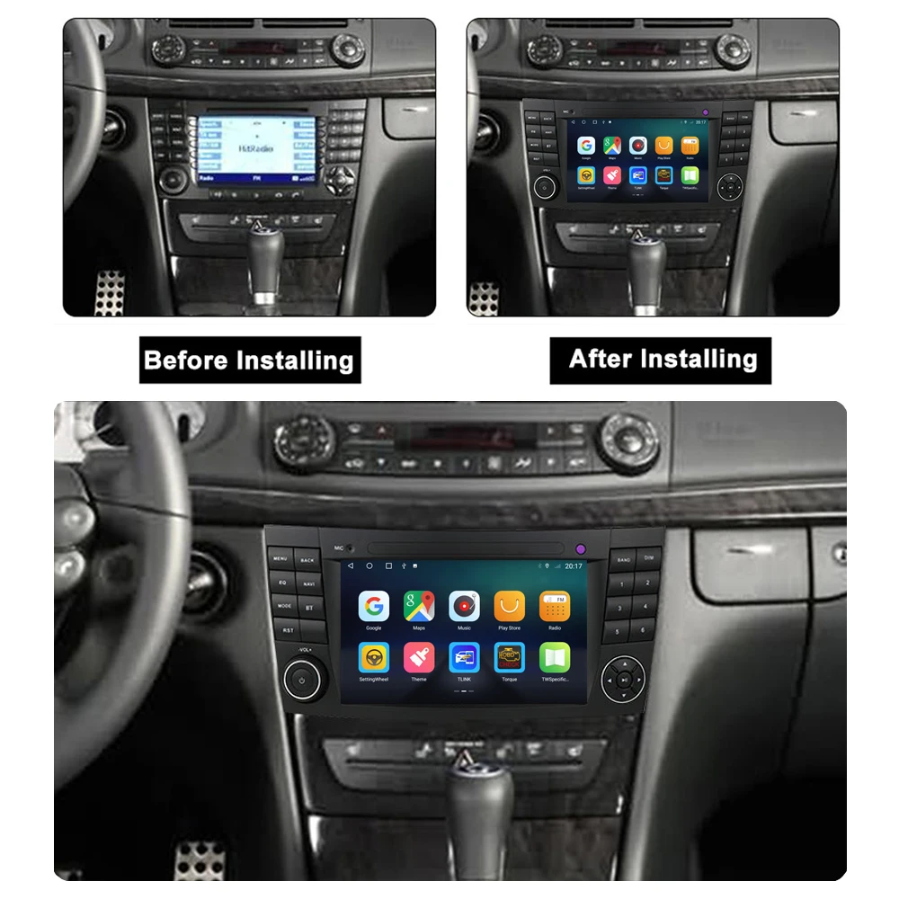 Android 10 0 Carplay автомобильный радиоприемник GPS RDS мультимедийный плеер для Mercedes Benz