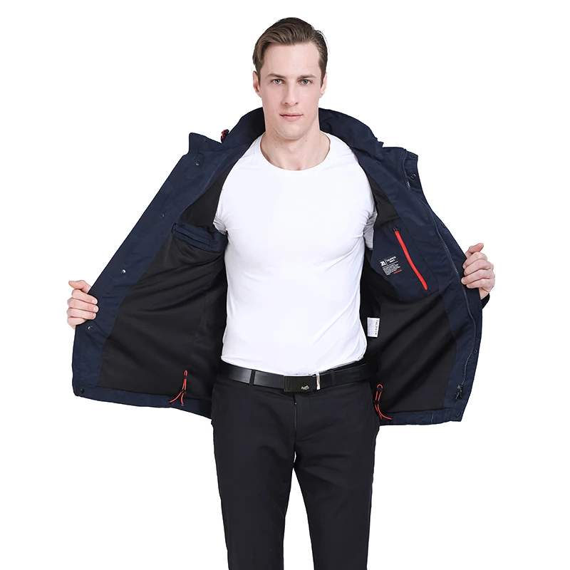 

2020 Men Autumn Jacket Casual Trench Coat Windbreaker Mens Parka Homme Camouflage Jacket Coats Detachable Hood Outwear Plus Size