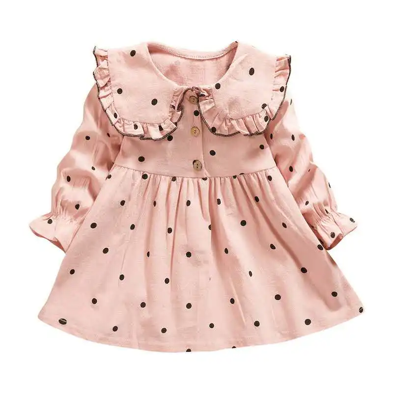 Осеннее новое платье для девочек детское хлопковое принцессы в Корейском
