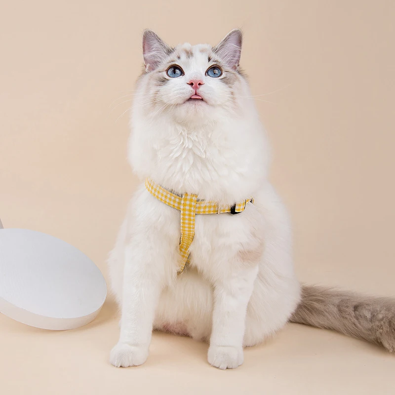 

Adjustable Cat Traction Rope Strap Ropes Small Dog Collar Harness Leash Pet Walking Traction Leashes Flexible Puppy Strap Rope