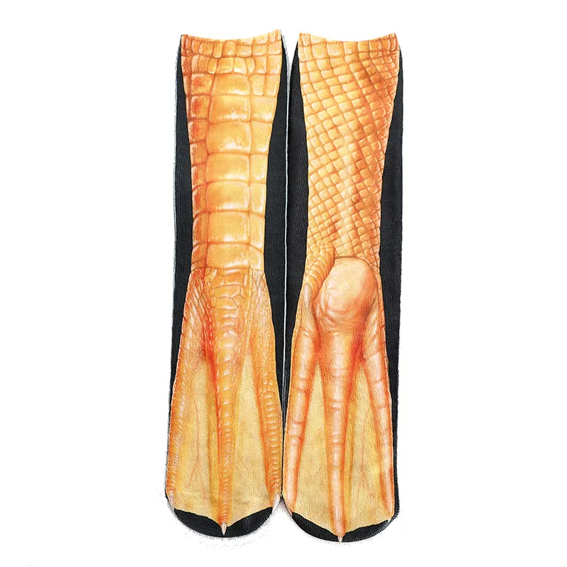 KASURE/носки с 3D принтом в виде лап животных унисекс милые забавные детские носки до