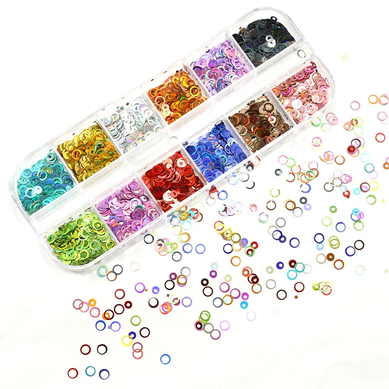 

1 Set Fluorescence Butterfly Shape / Heart-shaped Nail Art Glitter Flakes 3D colourful Sequins Polish Manicure Nail Decoration