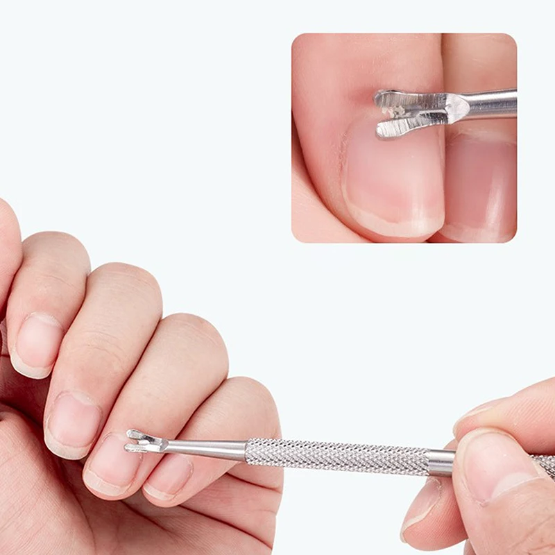 

Nail Remover Gel Polish Remover Culticle Pusher Stainless Steel Stick Rod Cleane