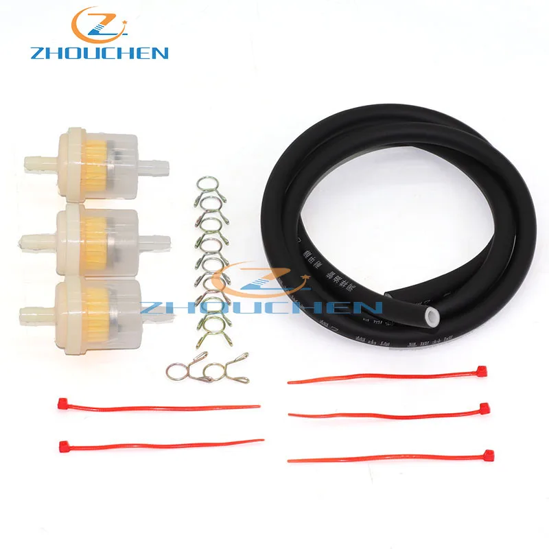 Красочные 4 мм топливный шланг с фильтровальные зажимы Пружинные для мотоцикла