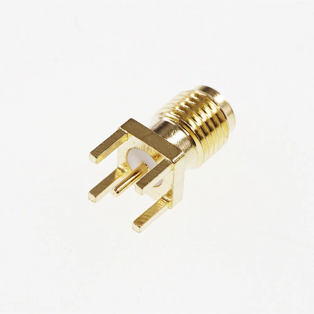 1000 шт. позолоченная пластина PCB крепление SMA Jack коаксиальный радиочастотный