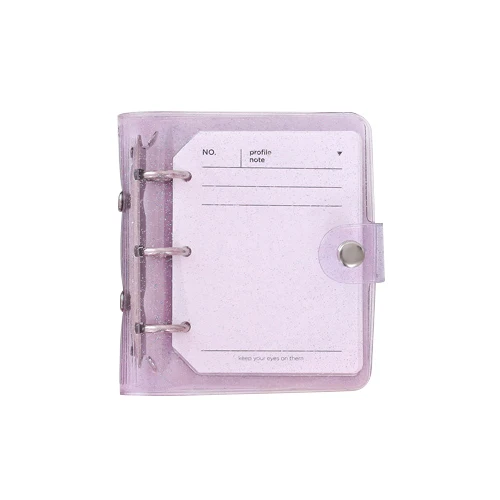 

3 Hole Mini Loose-leaf Notebook Journal Postcard Storage Organizer Binder Journal Diary Ring Binder Kawaii School Supplies