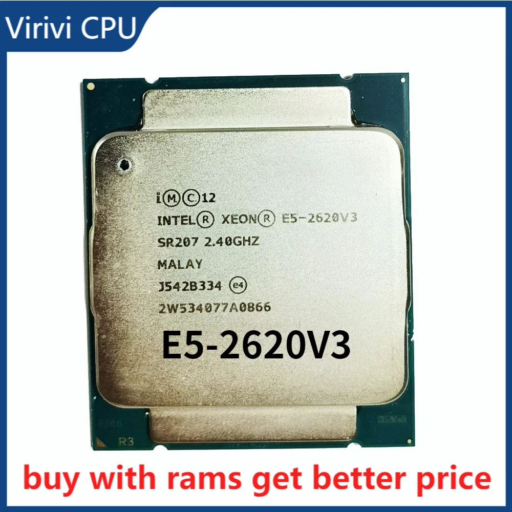 

E5-2620 v3 2,4 GHz 15M 6 Core 12 Thread 85w LGA 2011-3 процессор сервера ddr4 ram память
