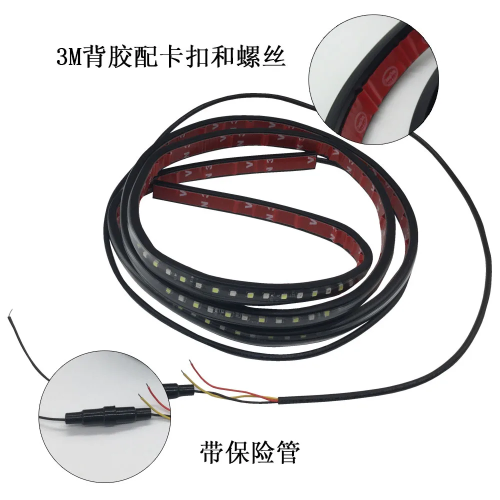 

70'' LED Tailgate Strip Lights Side Light White Amber Light Pedal Light Warning Light for Truck SUV RV