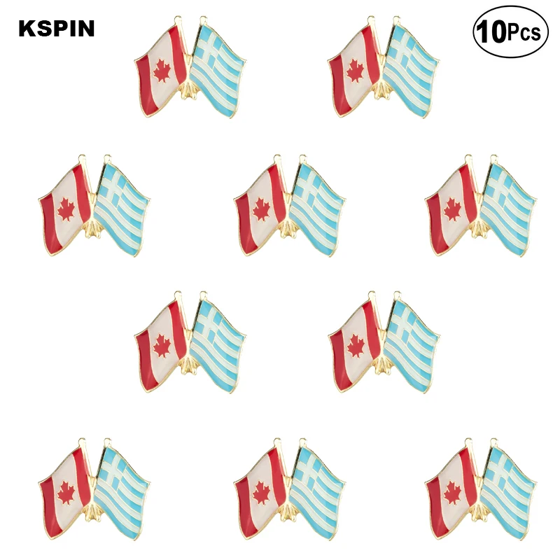 Заколки для лацканов с канадским и шведским флагом значки 10 шт. в комплекте |