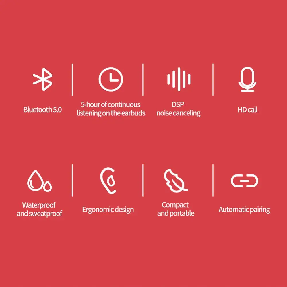 NILLKIN True беспроводные наушники TWS Bluetooth 5 0 в ухо IPX5 Спортивная головка набор стерео