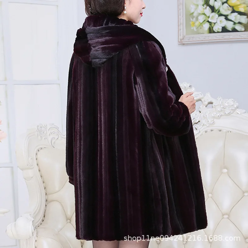 Natural Fur Coats Winter Women Mink Fur Coat Female Genuine Leather Jackets Ladies Oversize Warm Thick Detachable Long New enlarge