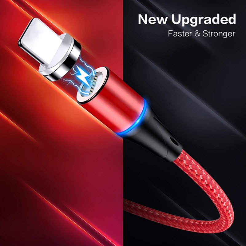Магнитный кабель USB Starplat Type-C/Micro/Lightning для телефонов iPhone/Android 3A 1 м | Мобильные