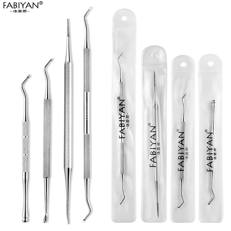 

Toenails Nail Art Ingrown Toe Correction Lifter File Manicure Pedicure Foot Care Cleaning Tool Double Head 4Pcs/set