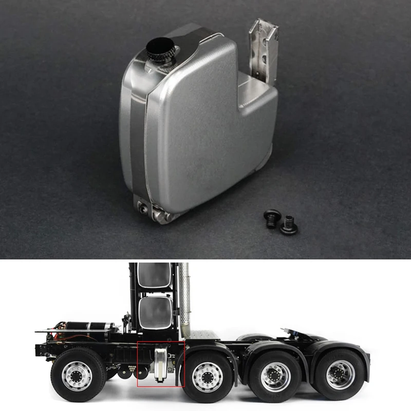 LESU металлический мочевина бак для DIY 1/14 Tamiya RC трактор Scania Benz самосвал Модель