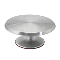 12 inch cake stand mounted cream cake table turntable rotating table stand base turn around decorating table baking tool