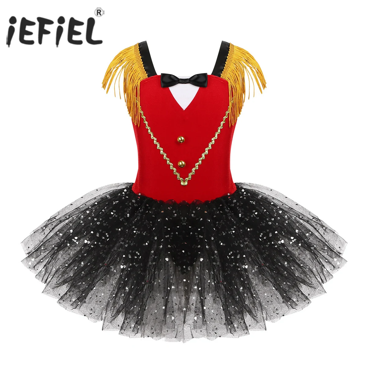 Детский костюм цирка для девочек на Хэллоуин танцевальная одежда бахрома в стиле