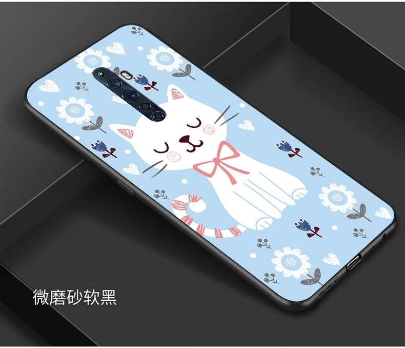 Для OPPO Reno2 Z чехол милый мультяшный Мягкий силиконовый чехол для OPPO Reno 2Z 2 Z чехол для телефона s черный бампер Капа для OPPO Reno2Z - Цвет: 13
