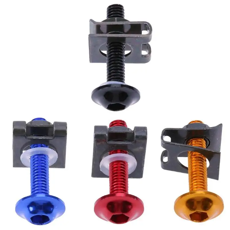 10 шт./лот Универсальный M6 6 мм болты обтекателя мотоцикла гаек скутера шпиль