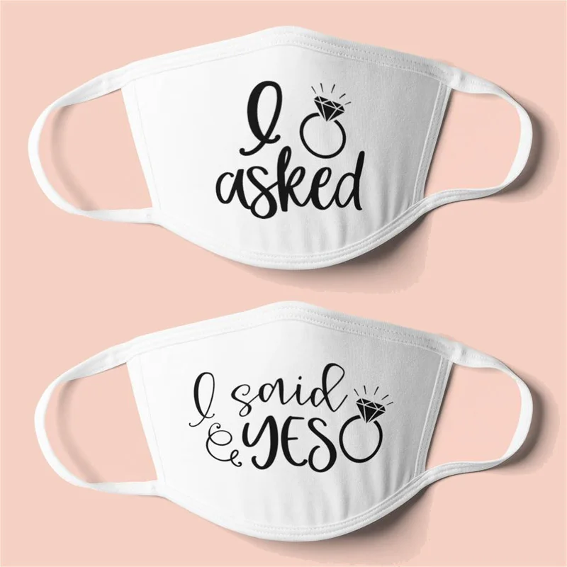 Я спросил что я сказал да объявление о помолвке Свадебная пара ее свадебный душ