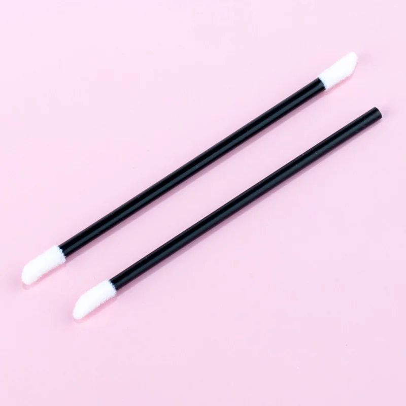 

100Pcs Disposable Lip Brushes Stick Eyeshadow Makeup Brush Lipstick Lip Gloss Applicator Portable Cosmetics Tools