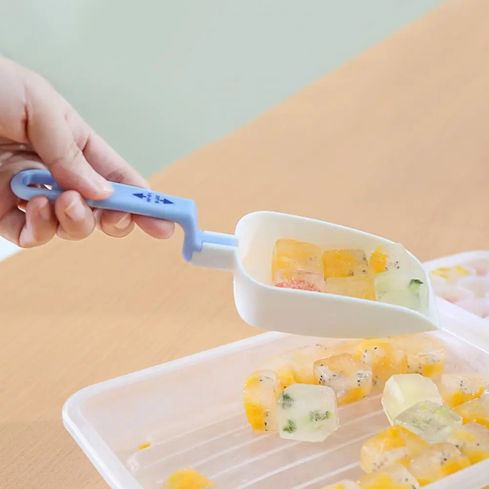 

2021 Hot Ice Spoon Eco-friendly Anti-deform Plastic Mini Ice Shovel Kitchen Supplies for Home Foldable Ice Scoop Kitchen Tool