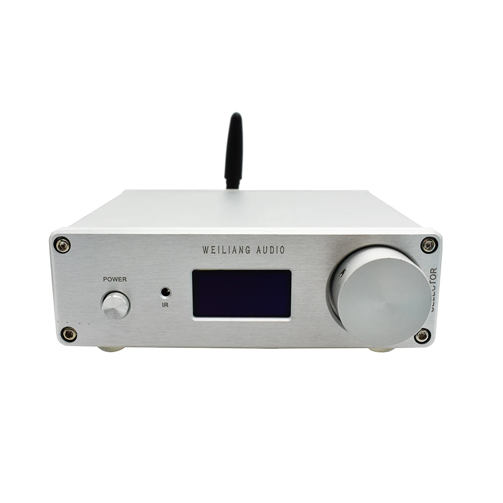 Двойной AK4493EQ DSD ЦАП Bluetooth 5,0 APTX-HD беспроводной плеер коаксиальный волоконный цап поддержка XMOS Amanero USB с OLED дисплеем T0804