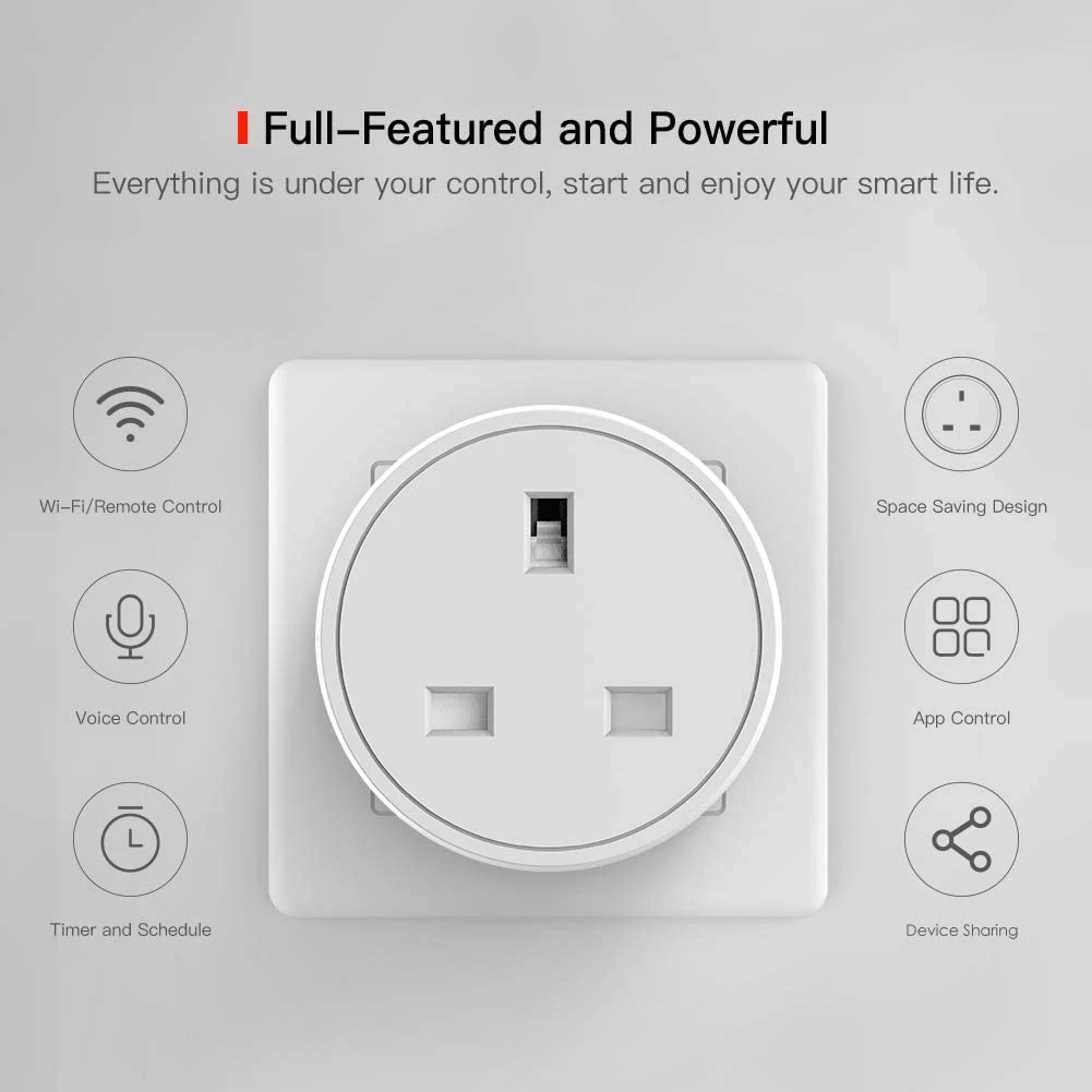 Умная розетка с Wi Fi 16 А голосовым управлением|Умные розетки| |