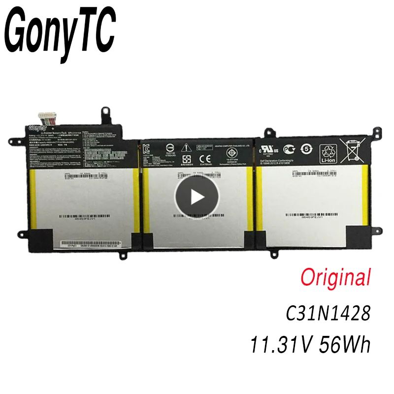 GONYTC 11 31 V 56Wh оригинальный C31N1428 Новый аккумулятор для ноутбука ASUS Zenbook UX305LA UX305UA