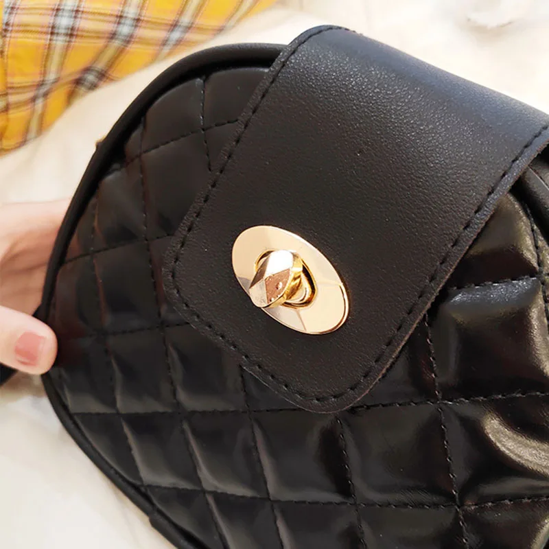 2019 женская сумка-мессенджер с вышивкой на молнии из искусственной кожи круглая