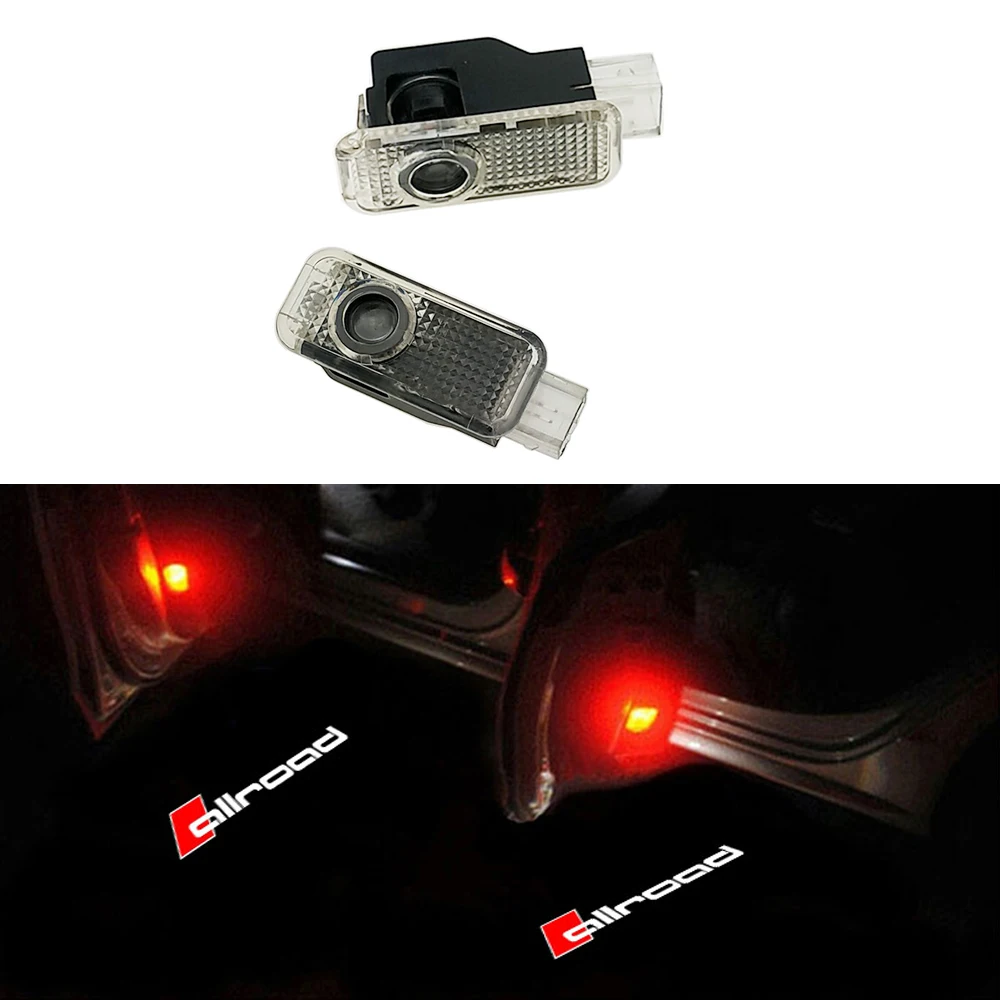 Для Audi A1 8X A3 8V A4 B7 B8 A5 8T A6 C5 C6 C7 A7 A8 D3 D4 R8 Q3 8U Q5 8R Q7 4L TT 8J светодиодный дверь логотипа