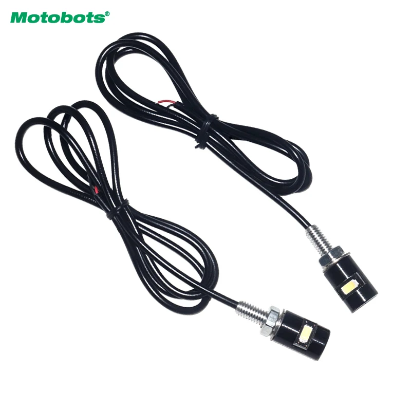 Мотоботы 20 шт Белый Мотоцикл и автомобиль светодиодный номерной знак Болт