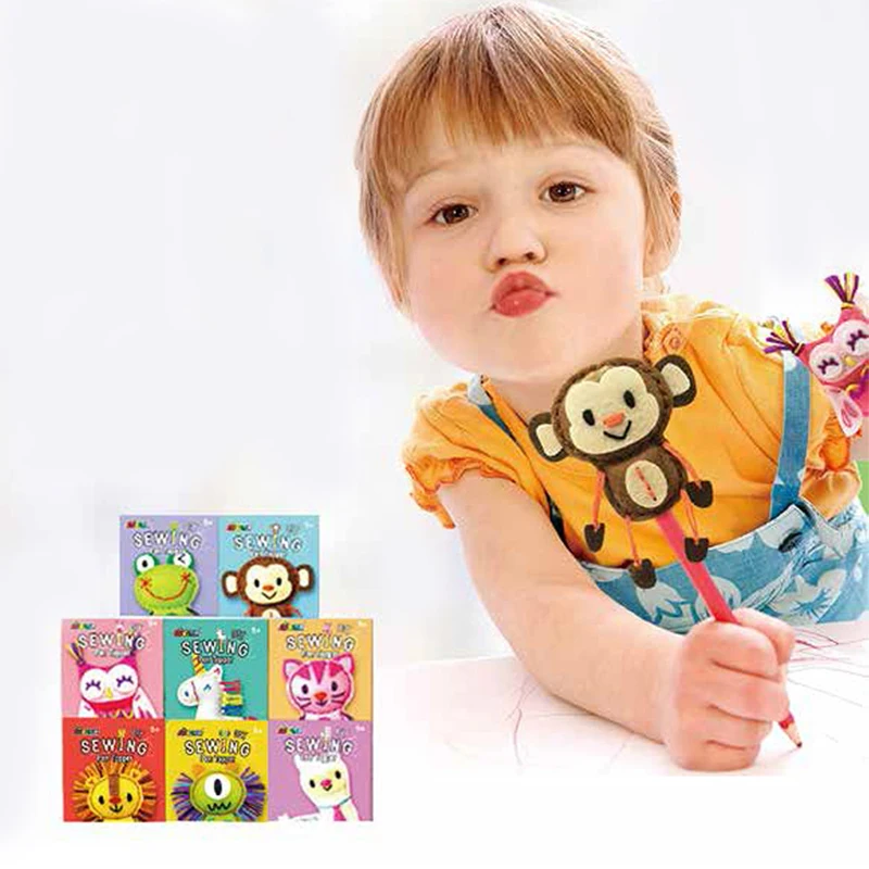 Сделай Сам швейная ручка для детей ручная работа Кукольное ремесло мультяшный