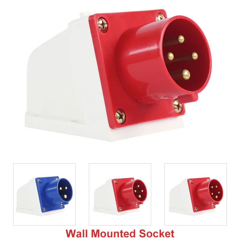 16a 32a водонепроницаемый промышленный анти-вилки и анти-розетки обратный