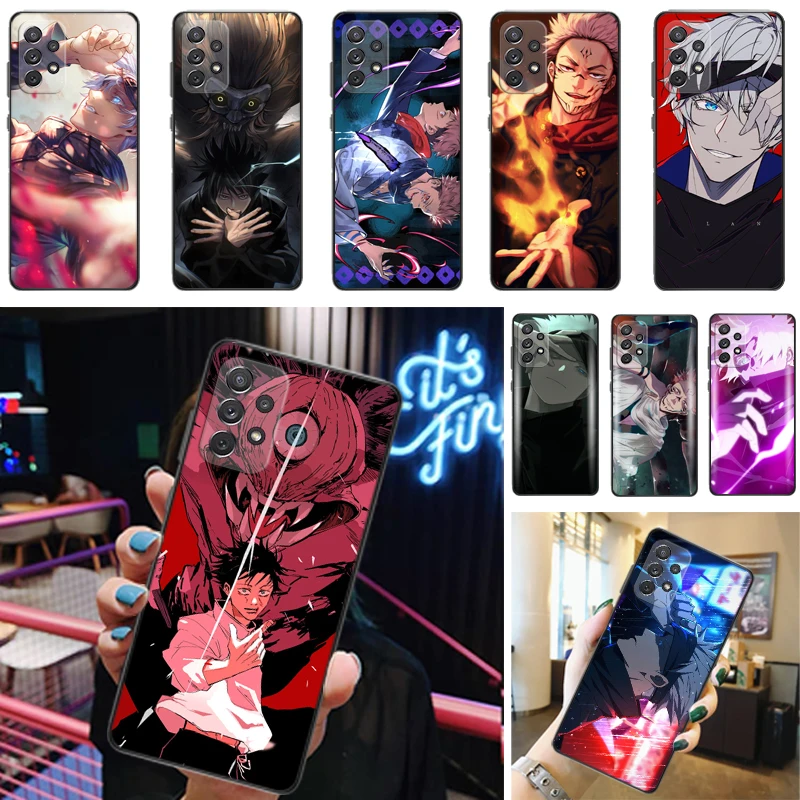 

Jujutsu Kaisen Fushiguro Megumi Sukuna Satoru Gojo Yuji Itadori Phone Case For Samsung Galaxy A52 4G 5G A72 Funda Cases Carcasa