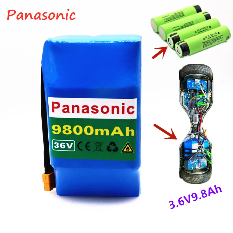 18650 аккумулятор Panasonic 10s2p 36 В литий-ионная аккумуляторная батарея 8800 мАч 8.8ah одиночный цикл напряжения ХОВЕРБОРДА батарея
