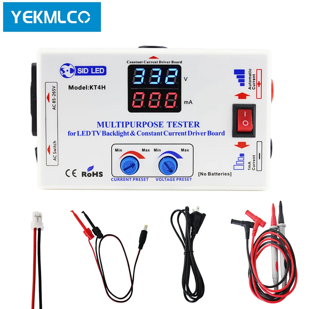 

YEKMLCO KT4H Multipurpose Tester for LED TV Backlight and Constant Current Driver Board used in All LED Lights Repair 0-330V
